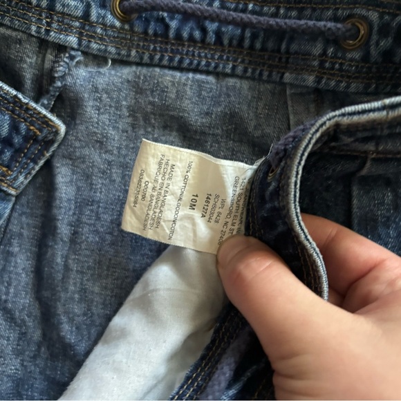 Vintage Riders by Lee Blue Denim Drawstring Shorts - Picture 4 of 5